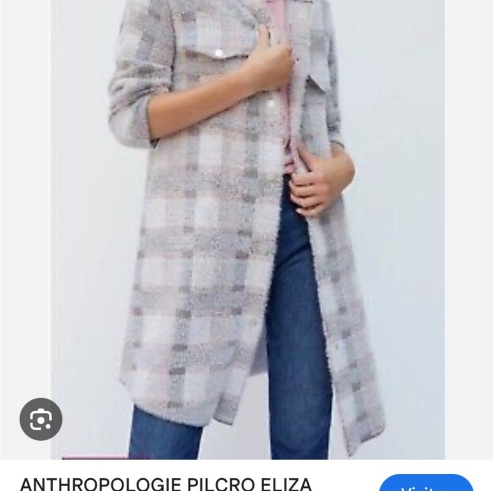 Pilcro eyelash shacket by Anthropologie